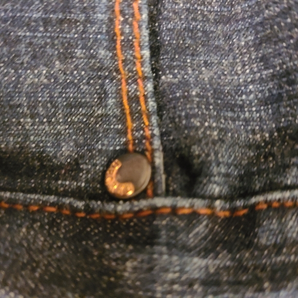 Decree Double Button Blue Jeans Size 13 - Picture 4 of 9
